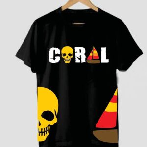Skull T-shirt Coral